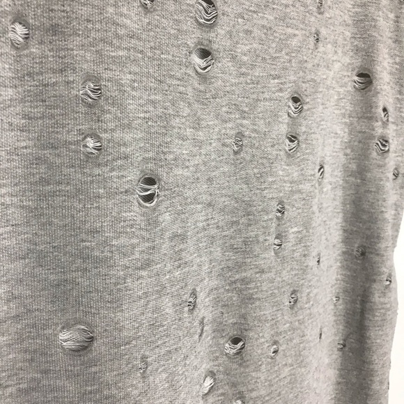 Local Lab 3D Rose Embroidered Distressed SS Top - Picture 6 of 8